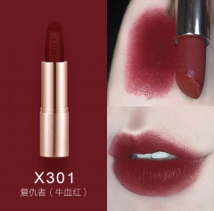 小金弹持久保湿唇膏防水不易脱色学生女口红小众品牌半哑光 X301 4g
