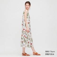 【设计师合作款】女装 打褶连衣裙(无袖) 423194 优衣库UNIQLO