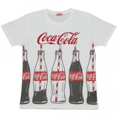 Coca-Cola 5可乐瓶短袖T恤 黑色 XL