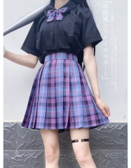 电竞少女jk制服裙正版套装学生装学院风校服班服格子短裙葡萄汽水
