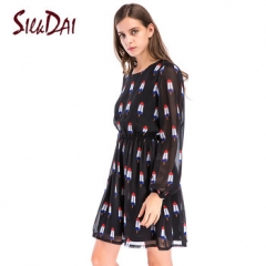 2018Autumn Wholesale Latest Fashion Printed Black