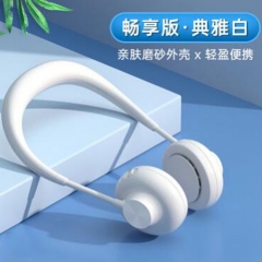 2020新款便携式挂脖风扇懒人运动无叶不卷发logo定制