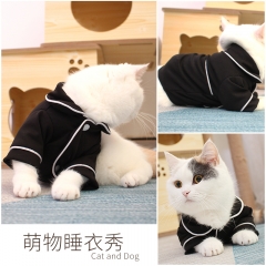 双贸猫咪夏季衣服小奶猫薄款夏天睡衣小型犬网红狗狗宠物衣服用品
