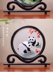 摆件刺绣手工古朴典雅非遗送礼蜀绣如意
